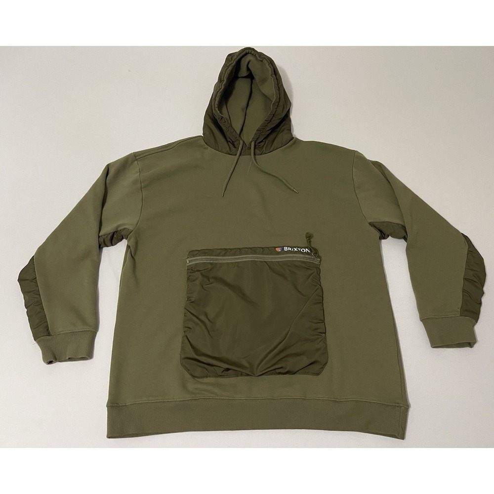BRIXTON Men's ALTON LINE X Pullover‎ Hoodie Green XXL